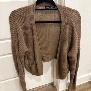 Brown cardigan